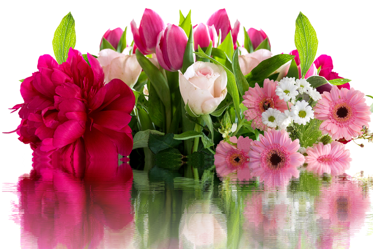 Нежные цветы с благодарностью