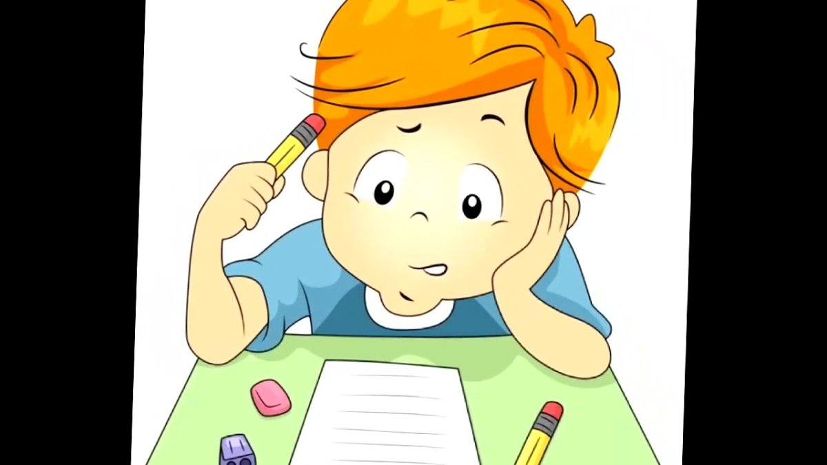 Ученик пишет