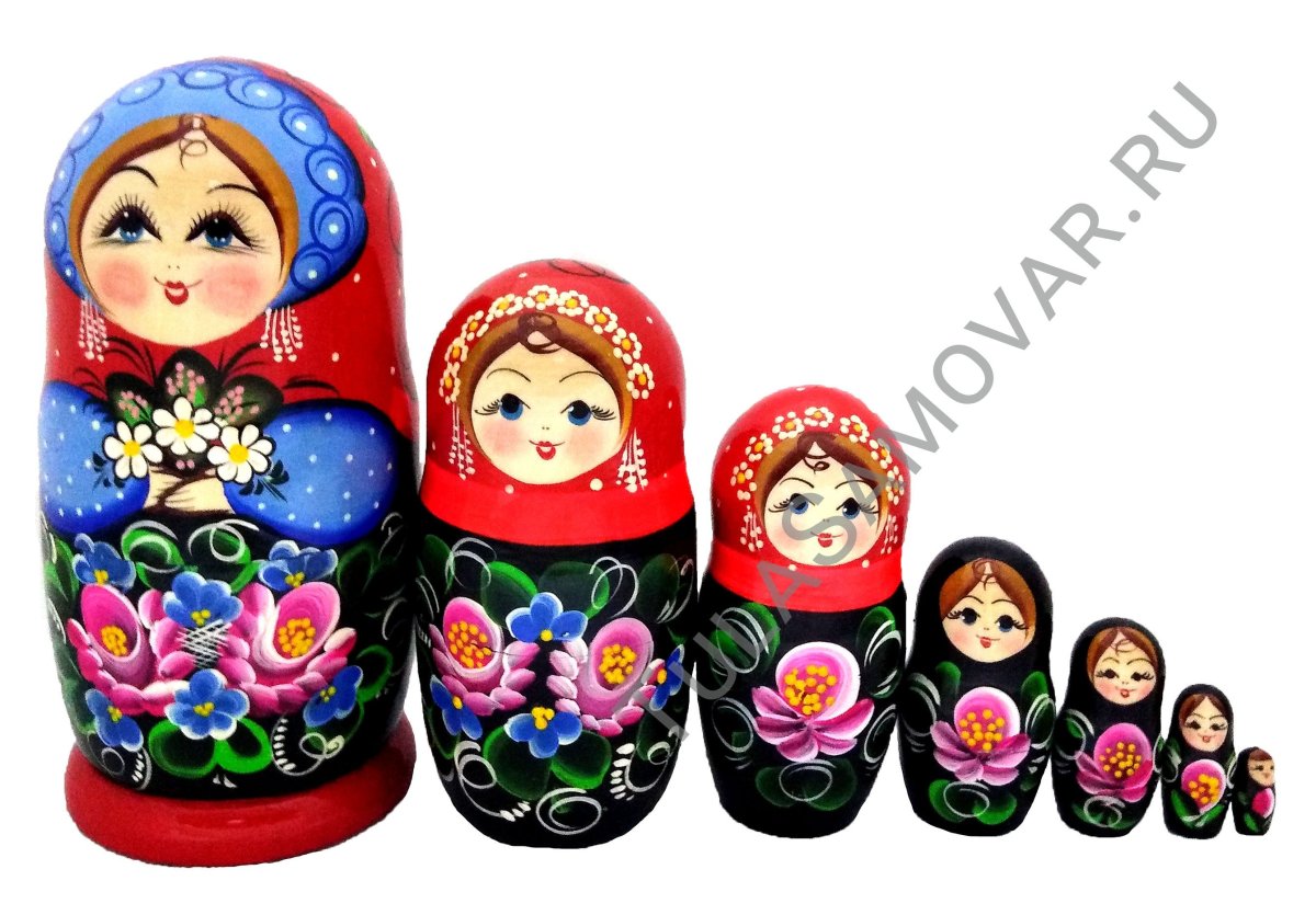 Матрешка Семеновская из 72 матрешек