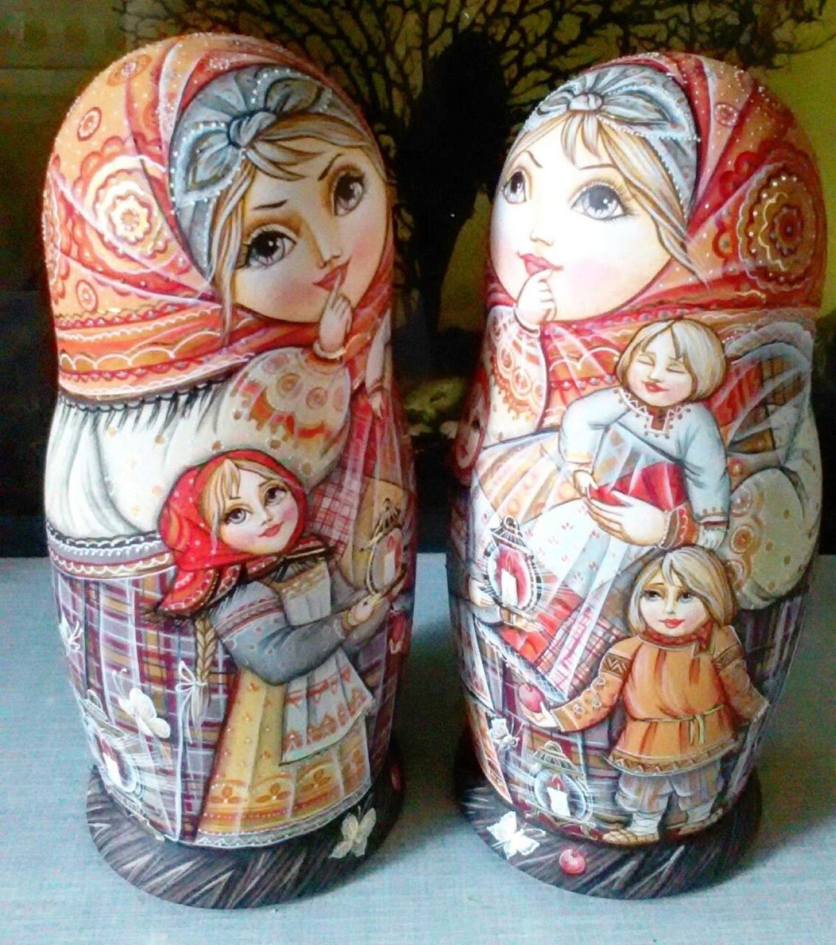 Матрешка в русском стиле