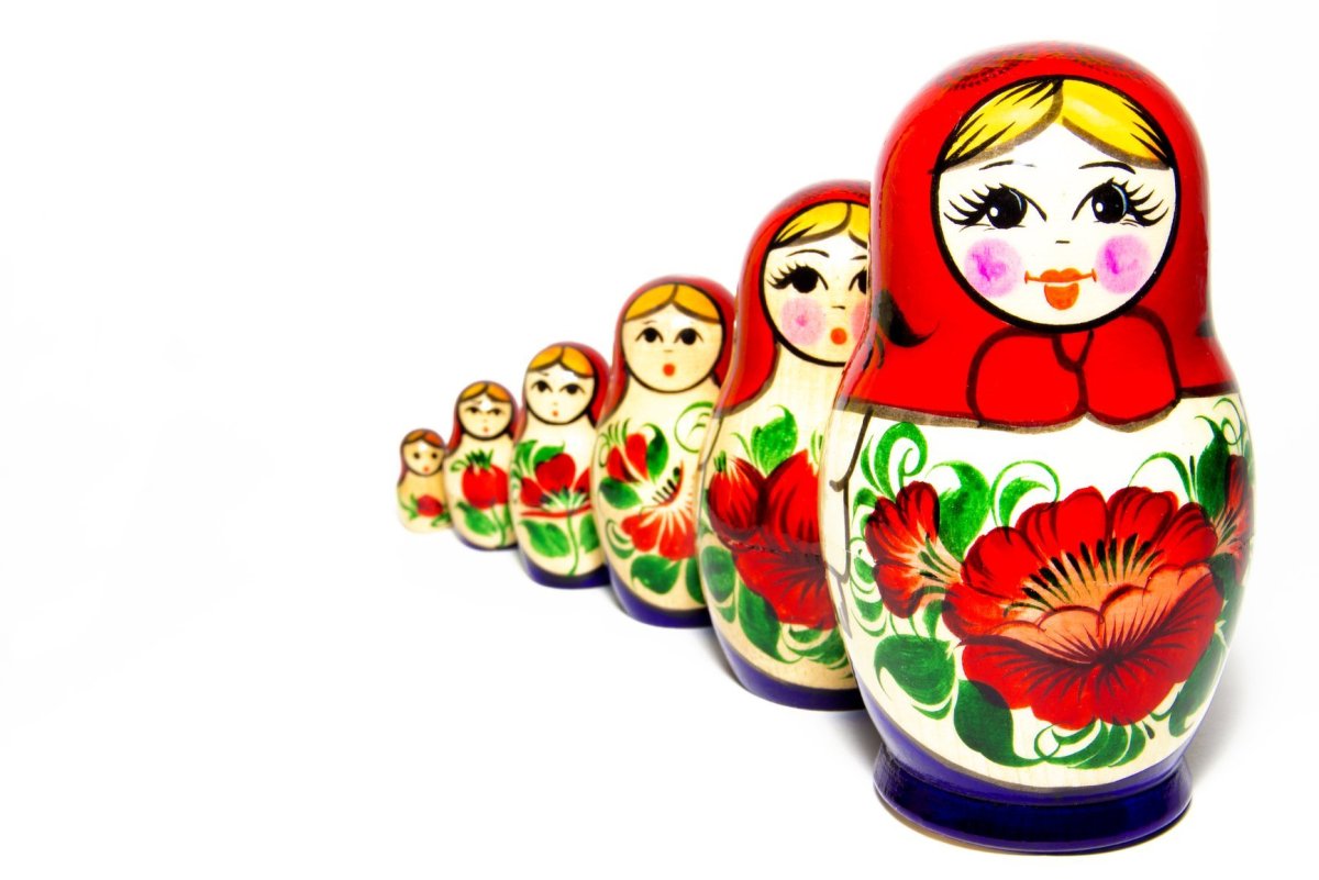 Рамки с матрешками для проекта