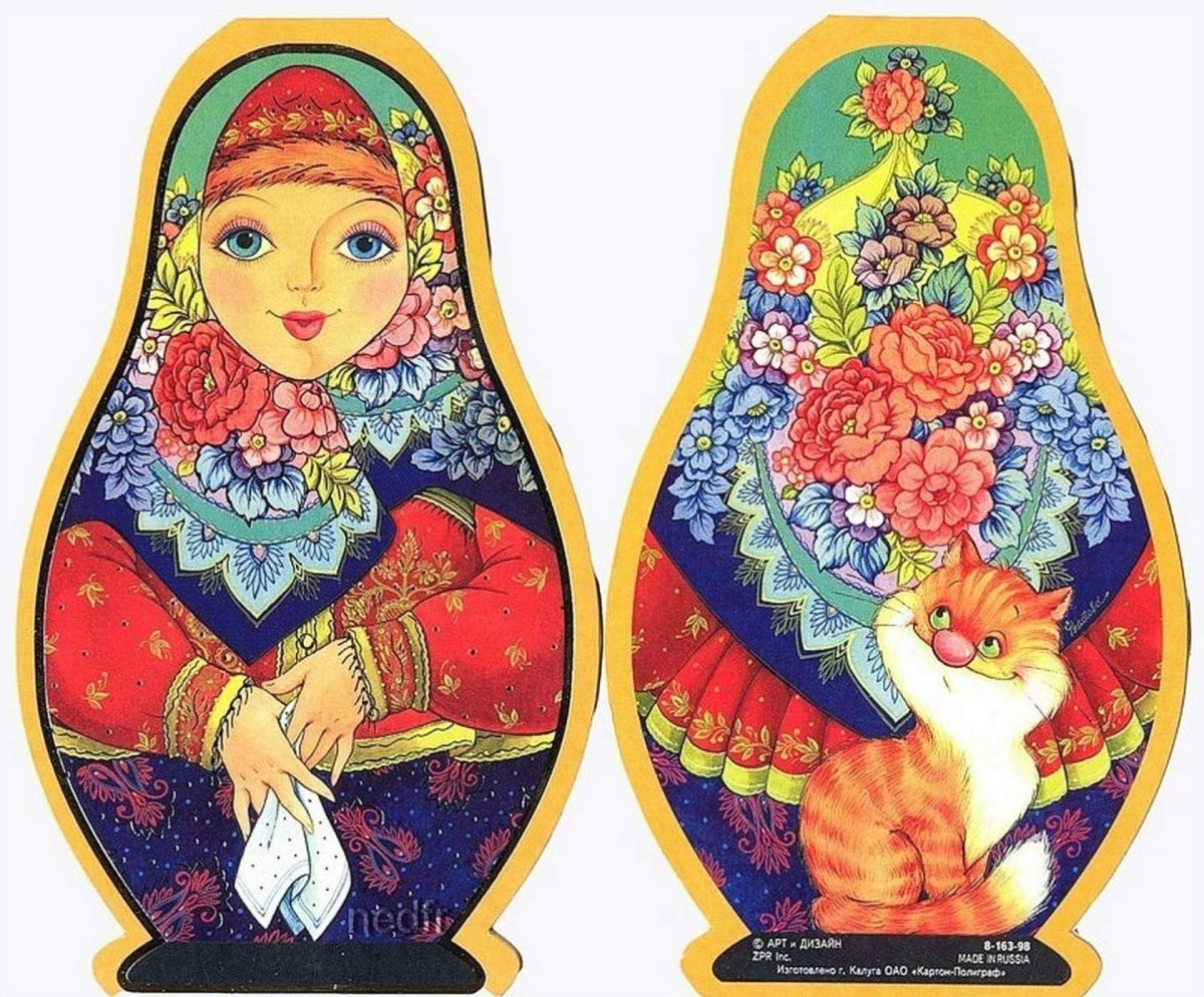 Матрешки двусторонние