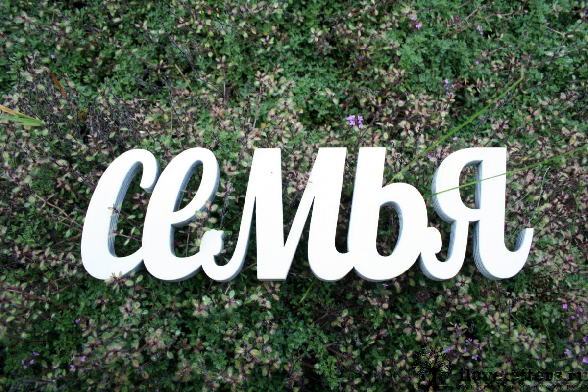 Красивая надпись родня