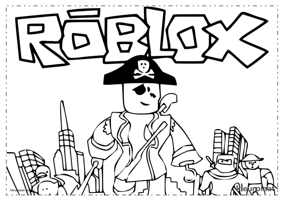 Roblox раскраска девочка