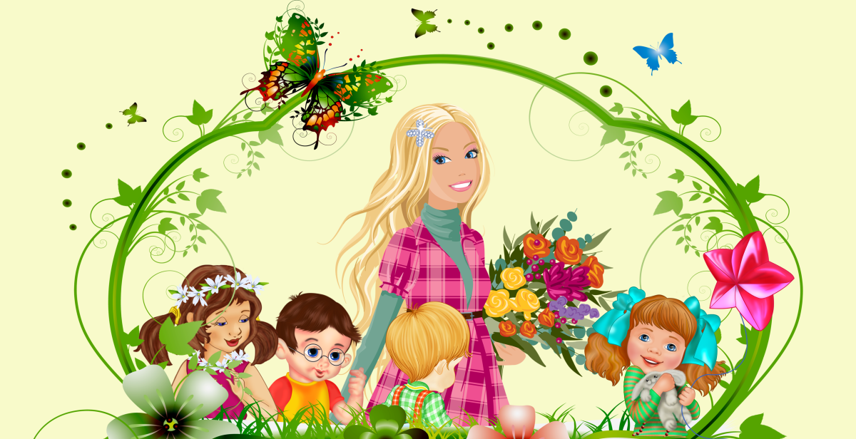 Фон для открытки ко Дню матери