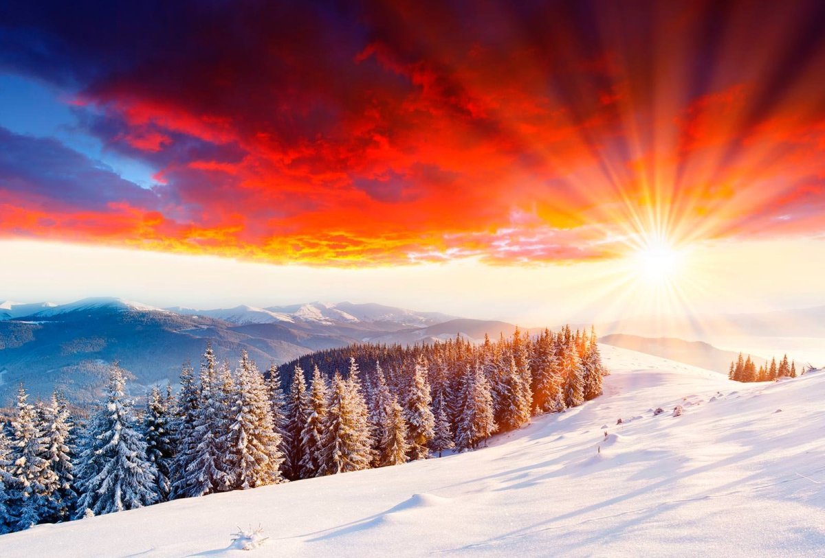 Рассвет зимой