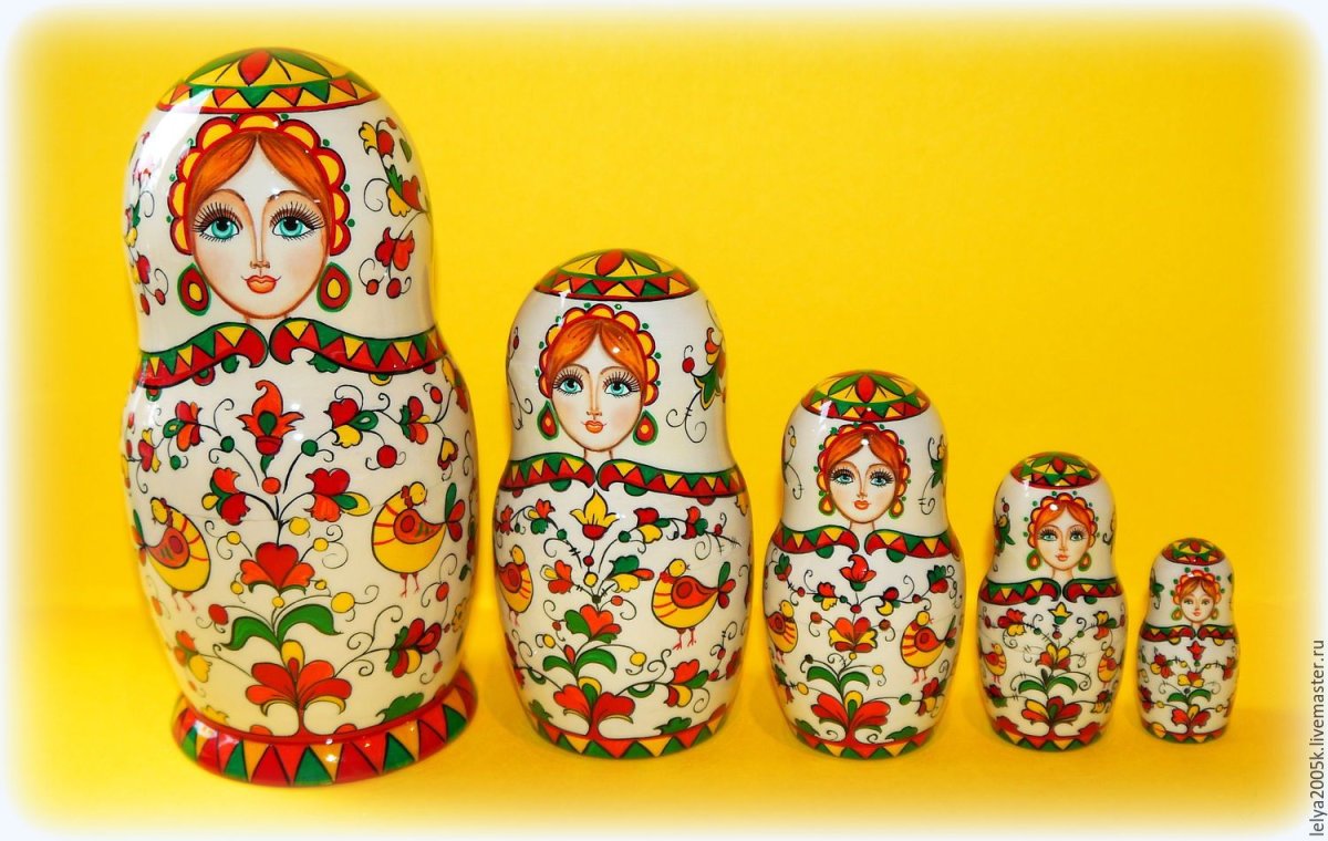 Матрешка Северодвинская роспись Забайкина