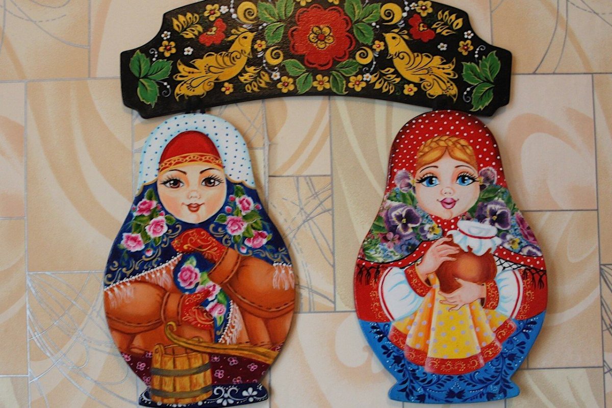 Городец роспись по дереву