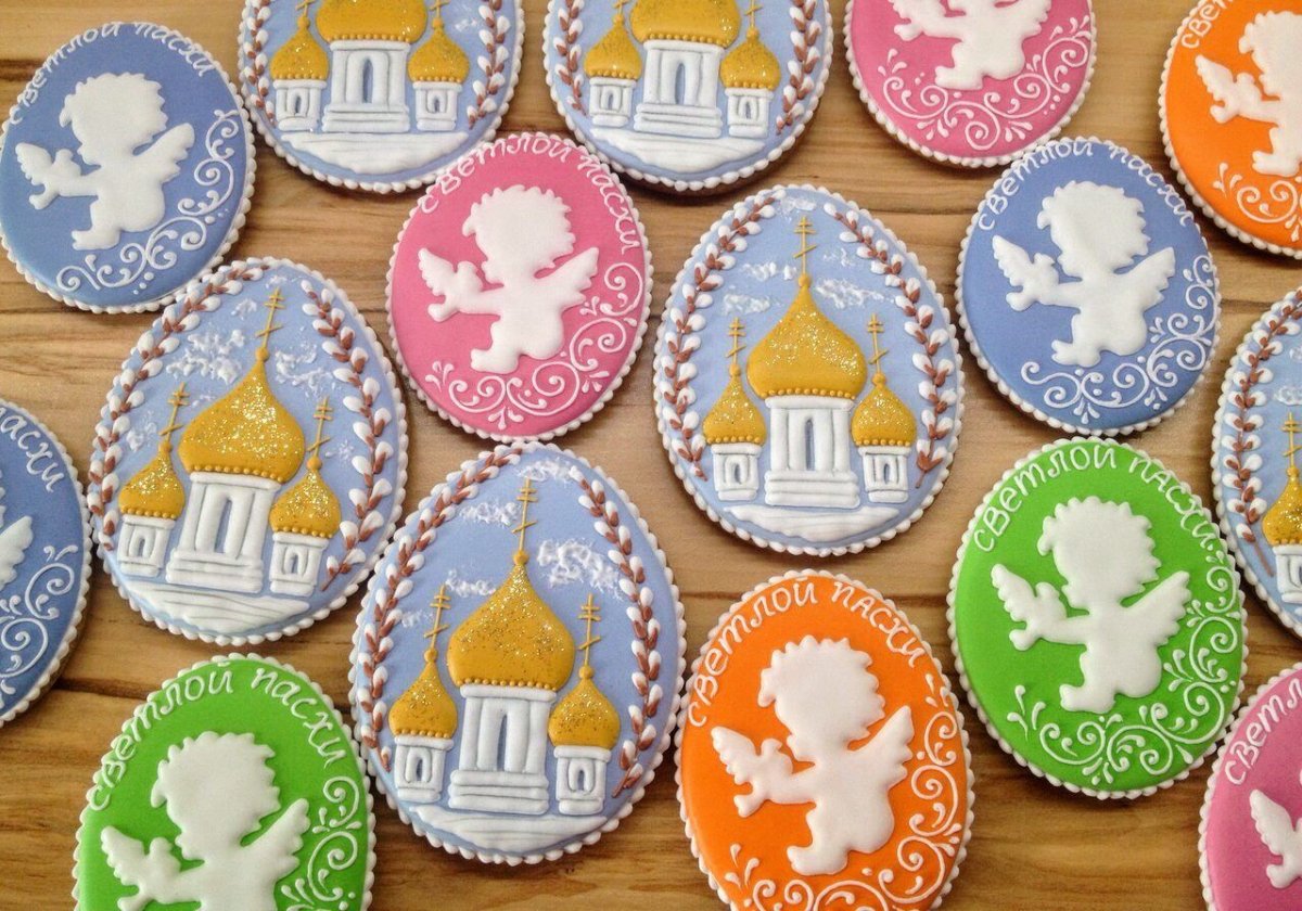 Пряники печать на Пасху