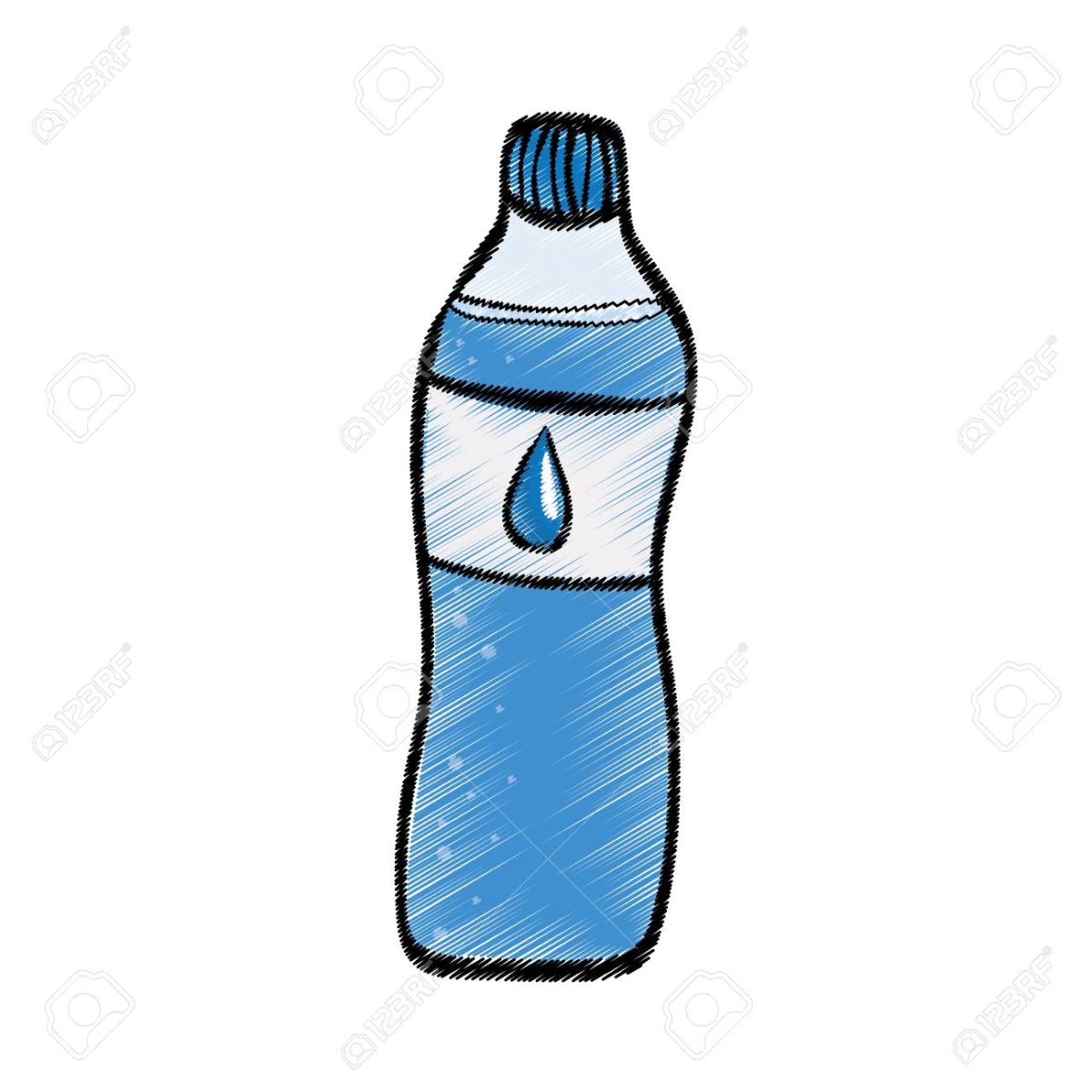 Бутылка воды мультяшка