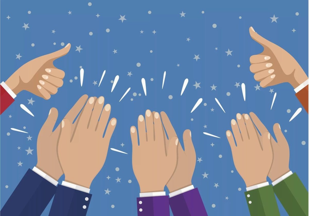 Люди хлопают в ладоши