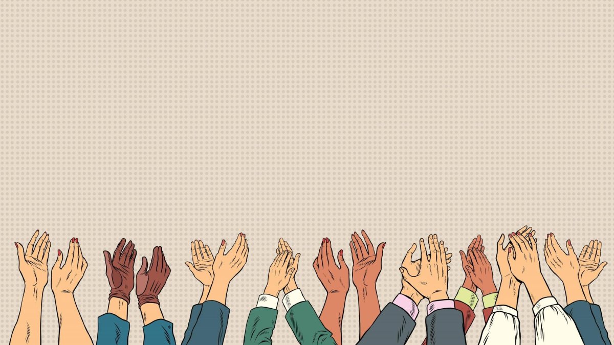 Фон для презентации аплодисменты