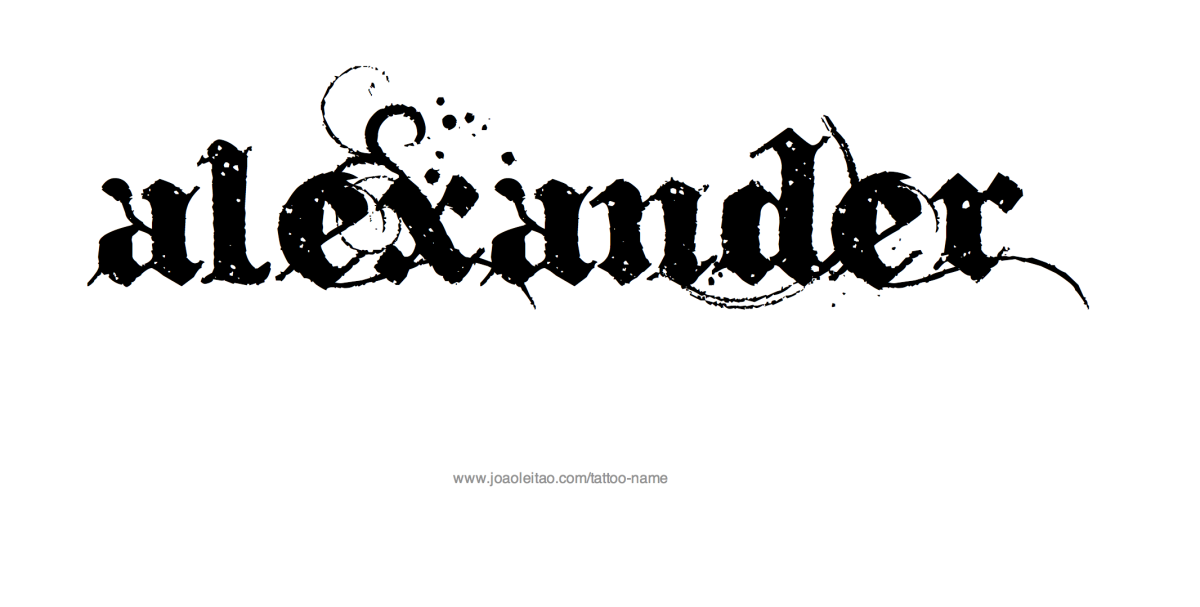Эскиз имени Александр