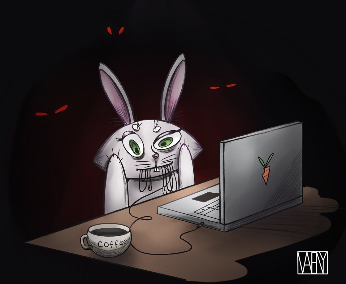 Веселый компьютер рисунок