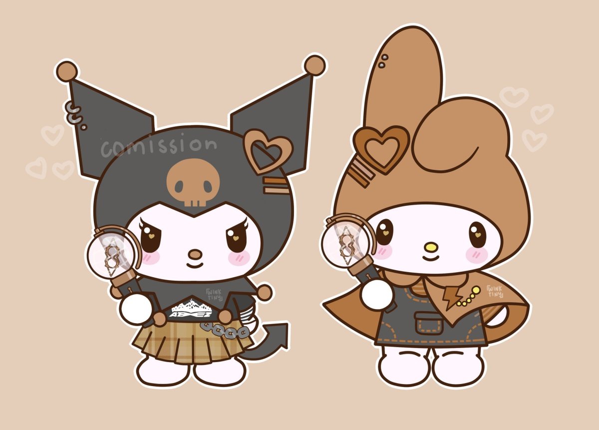 Парные обои с Хеллоу Китти