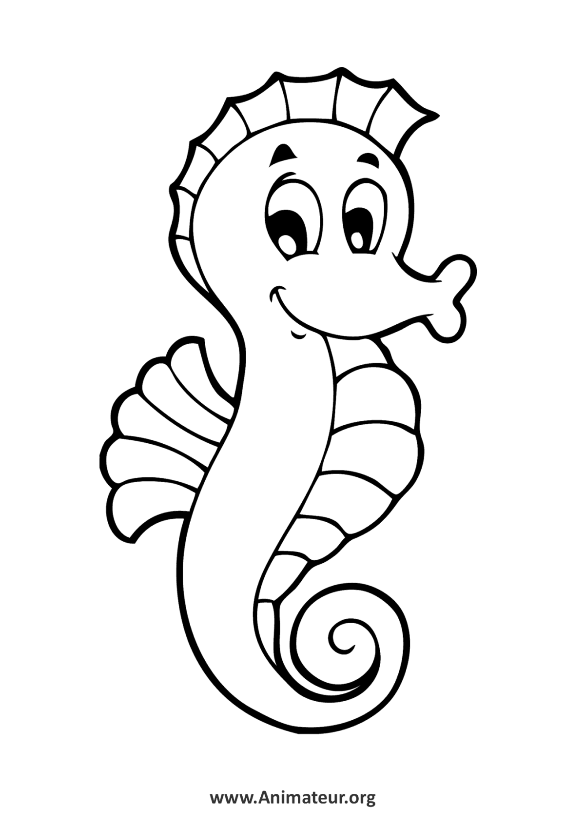 Трафареты морских животных и рыб