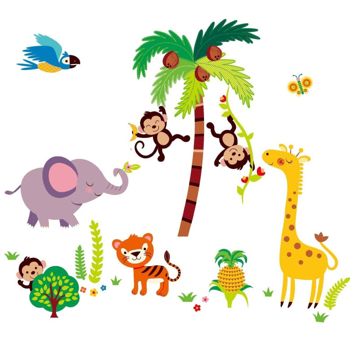 Обитатели джунглей для детей