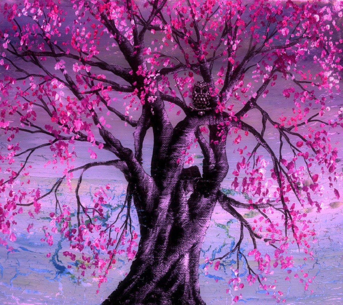 Цветущее дерево вектор