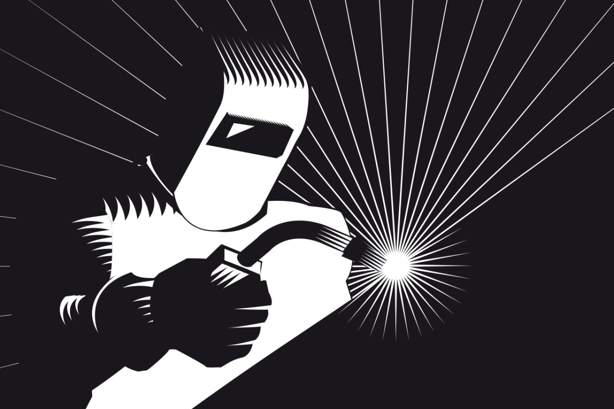 Сварщик силуэт