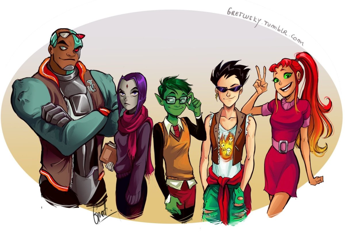 Робин и Бистбой Титаны