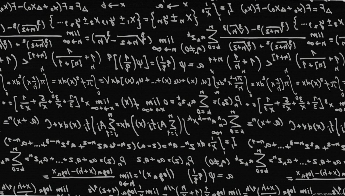 Математические формулы фон