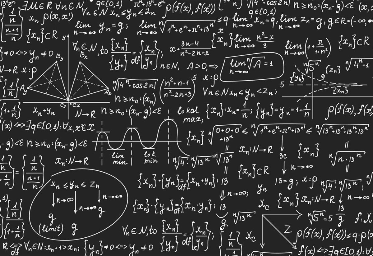 Математические уравнения на доске