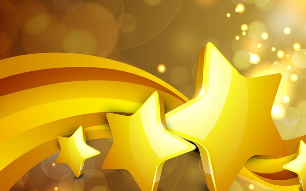 Золотая звезда контур