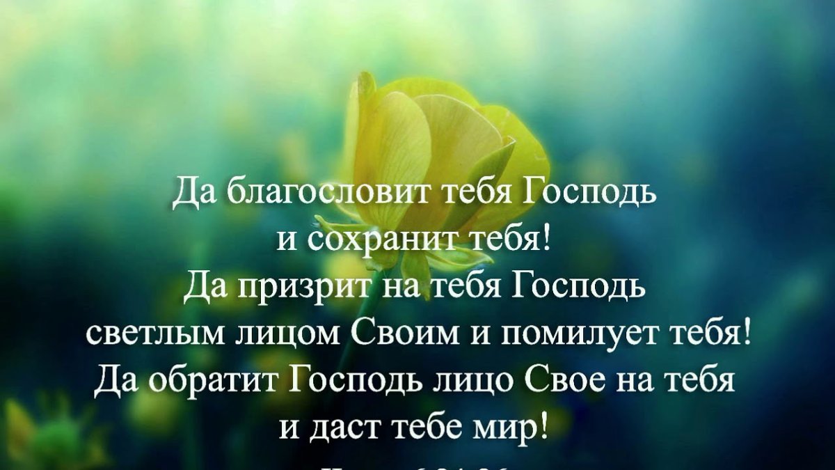 Да благословит тебя Господь