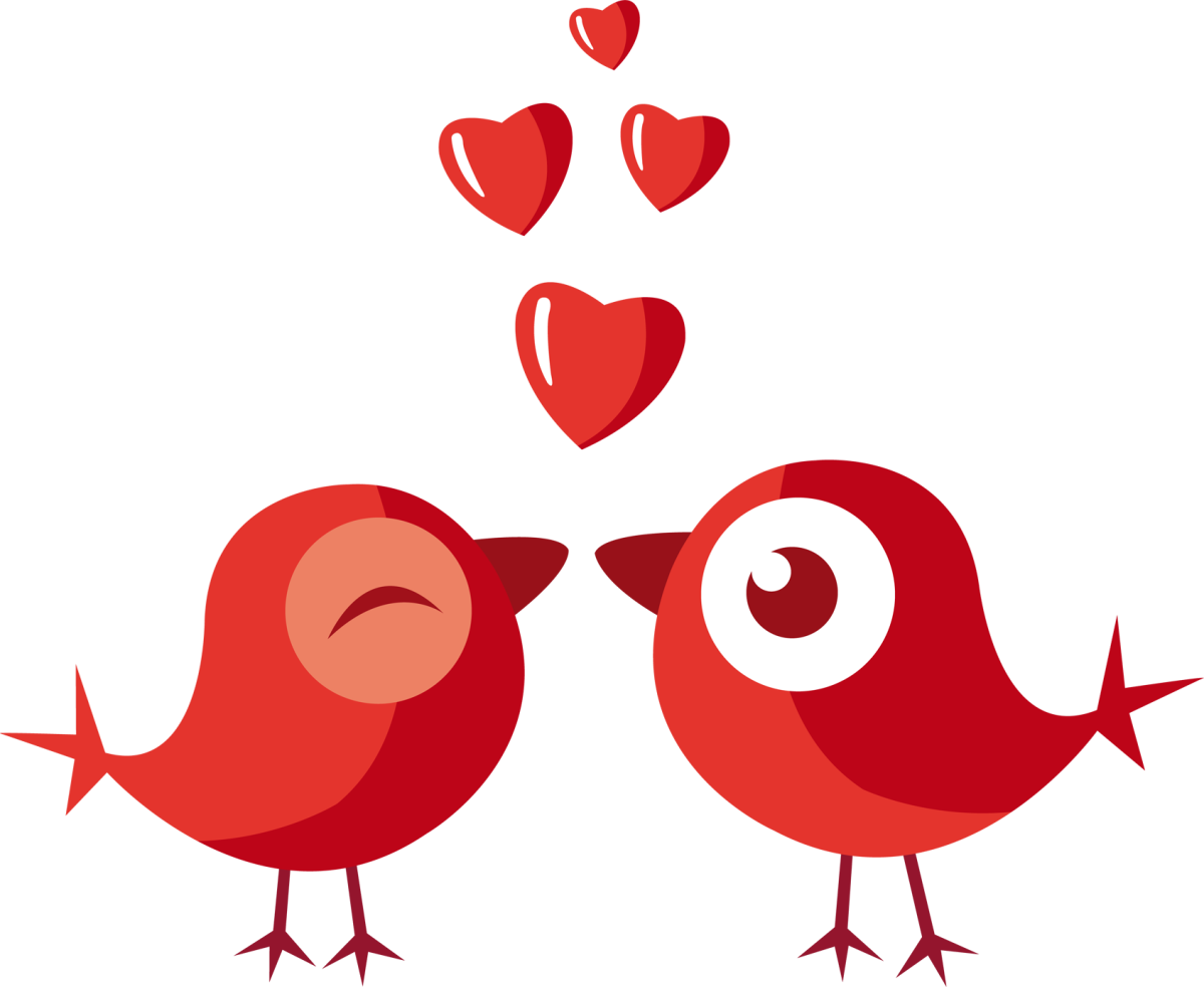 Птички на сердечке