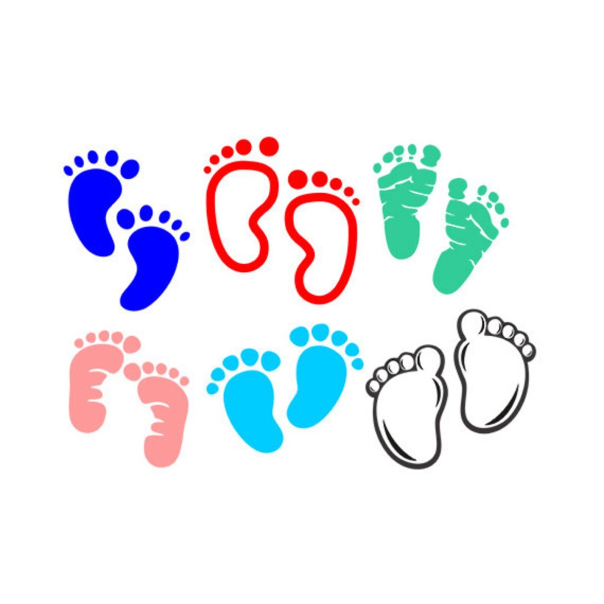 Наклейка отпечаток ноги