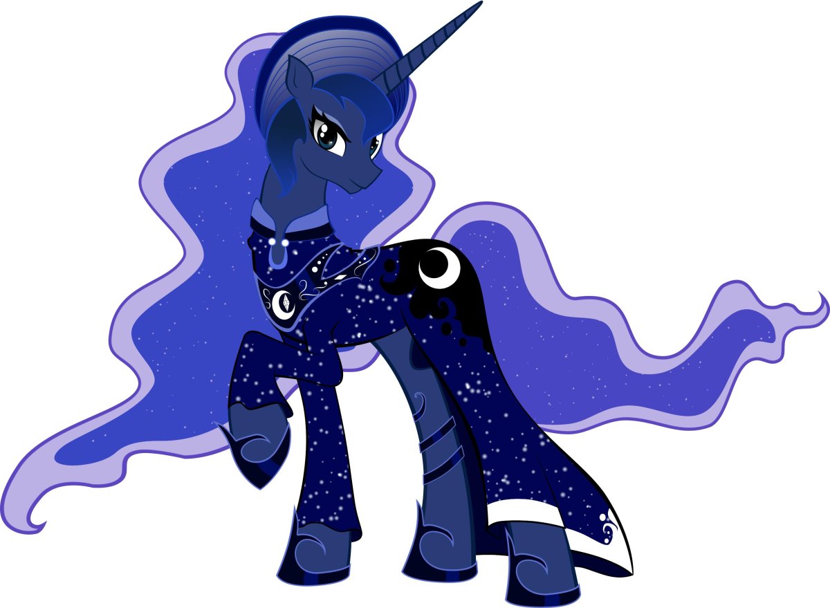 Принцесса Луна в платье