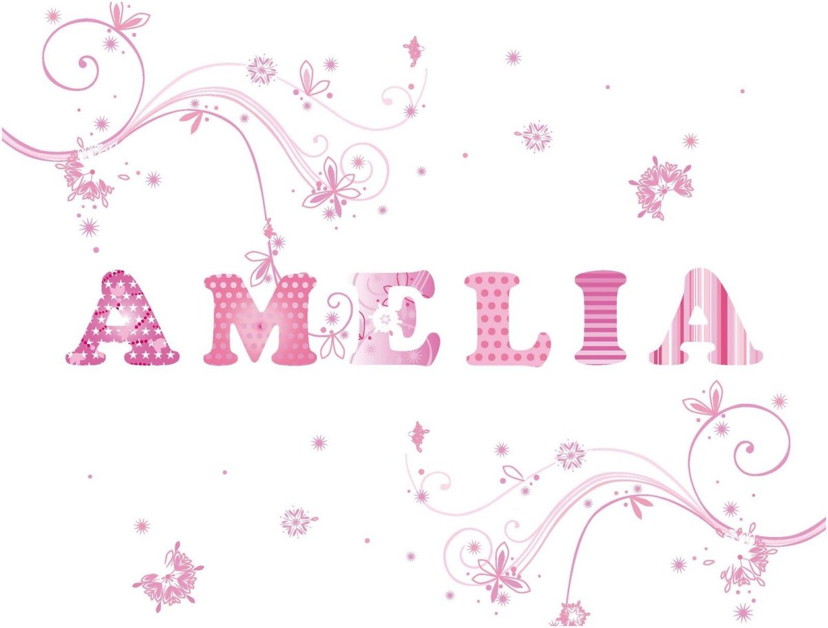 Амелия с днем рождения девочке