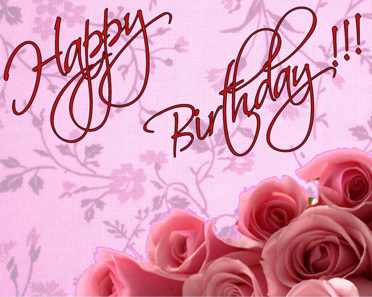 Открытки Happy Birthday женщине красивые английские