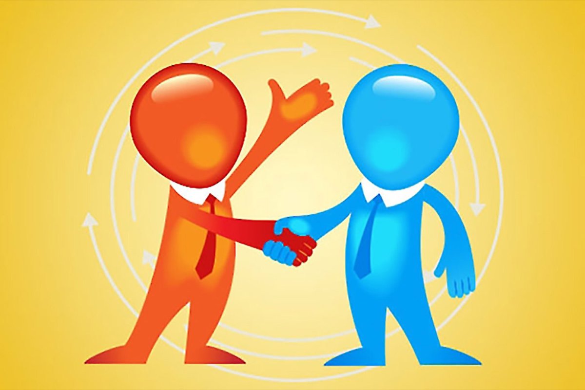 Девушка ведёт парня за руку