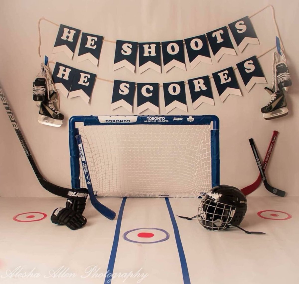 Фотозона в стиле хоккей
