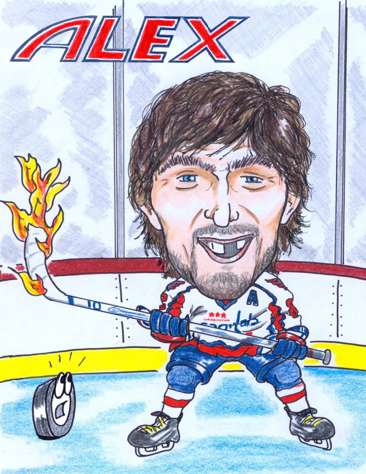 Торт с хоккейной тематикой