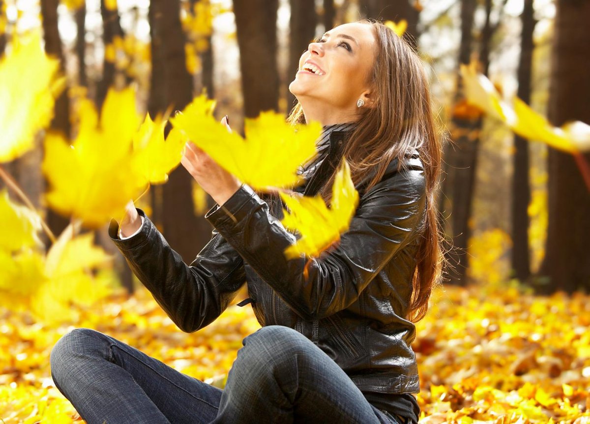 Тропинка в осеннем лесу