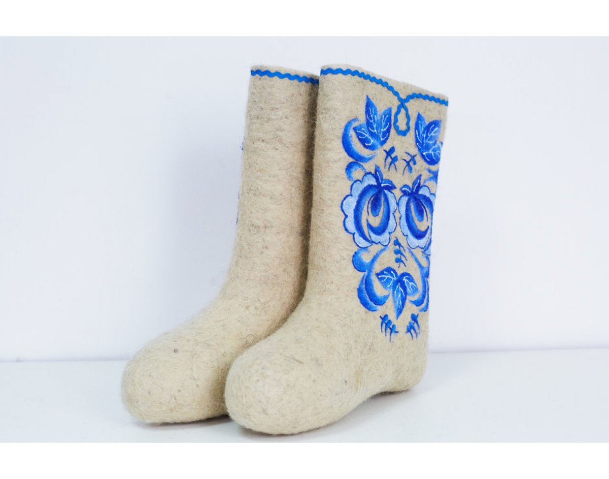 Валенки разрисованные