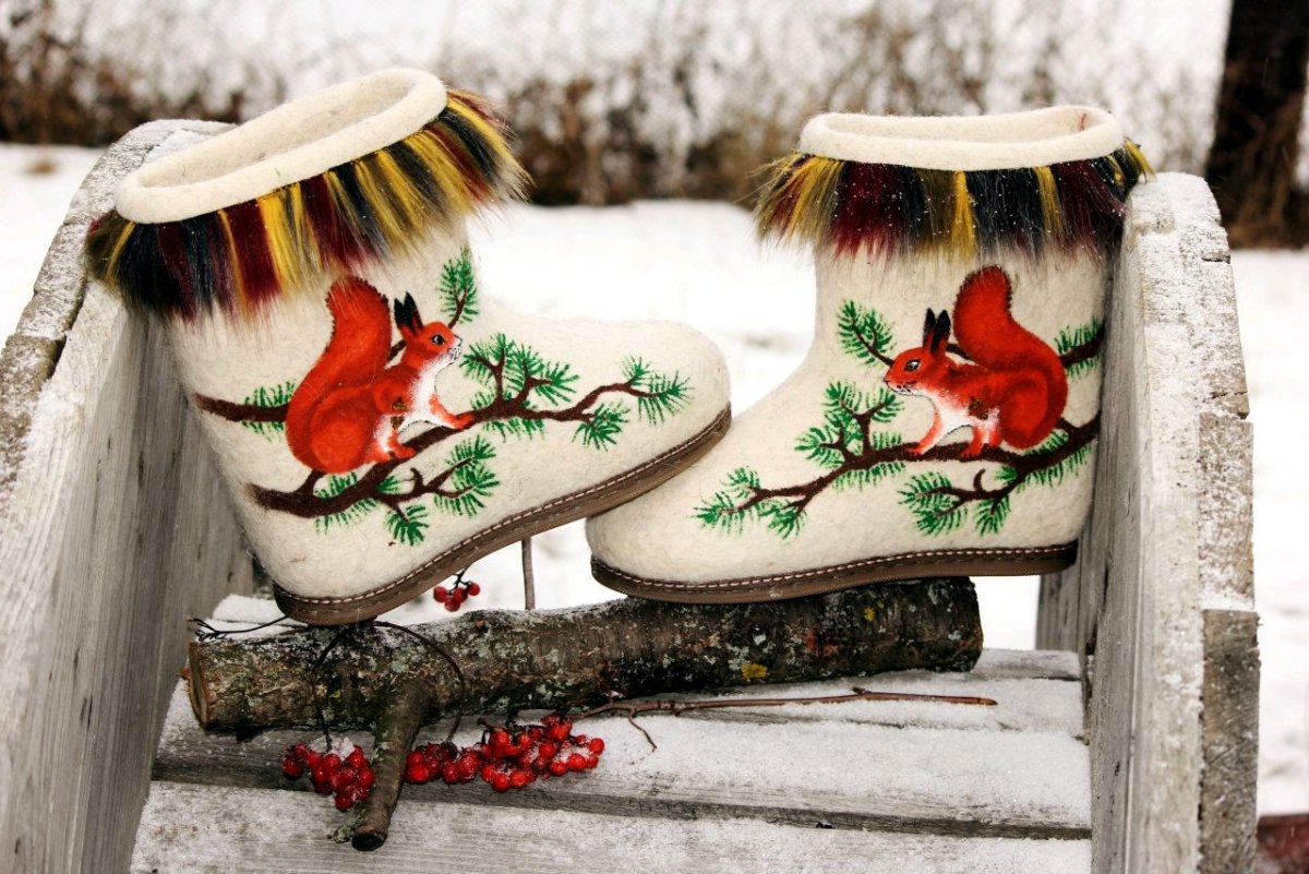 Расписные валенки