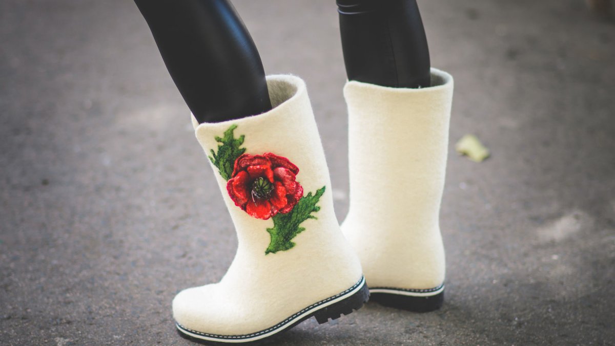 Красивые валенки