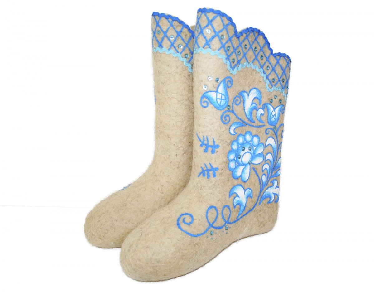 Украшение валенок