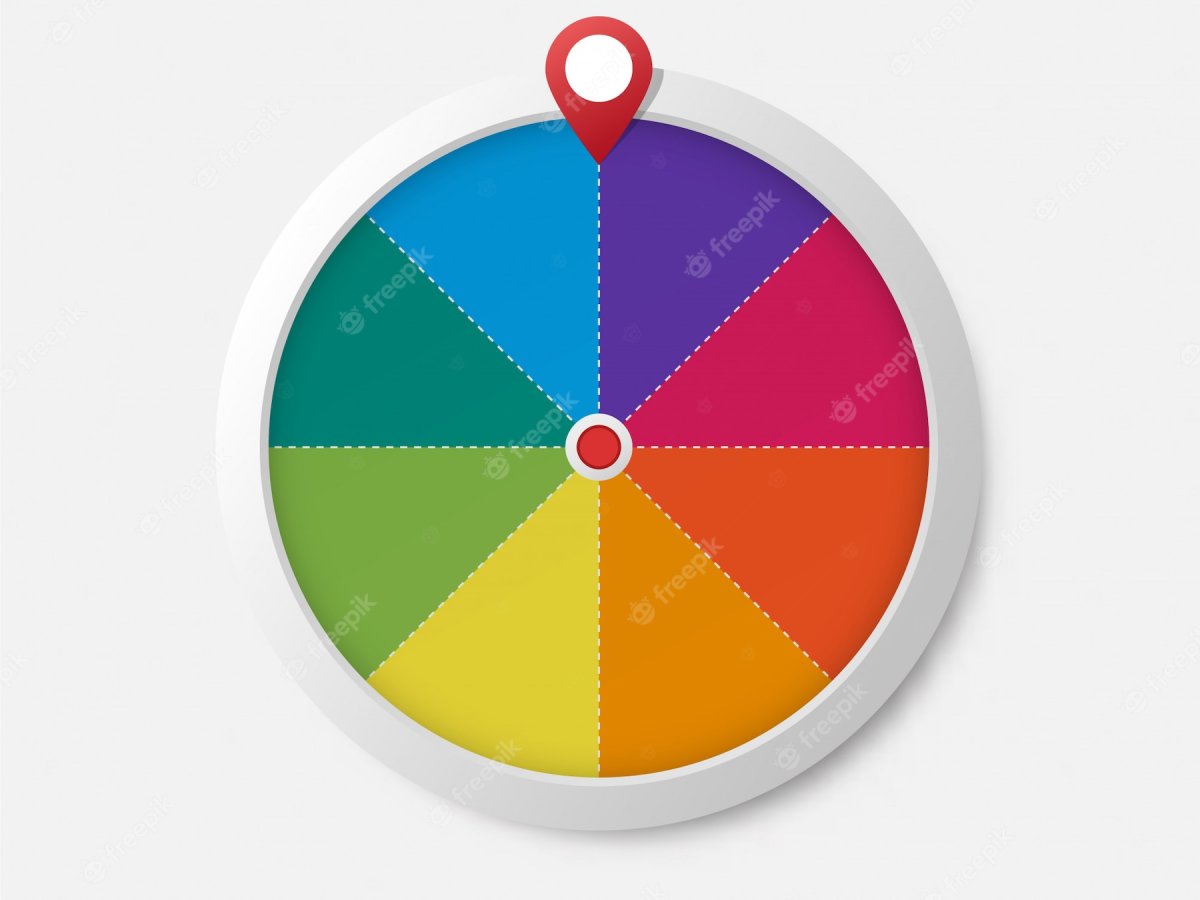 Цветное колесо фортуны