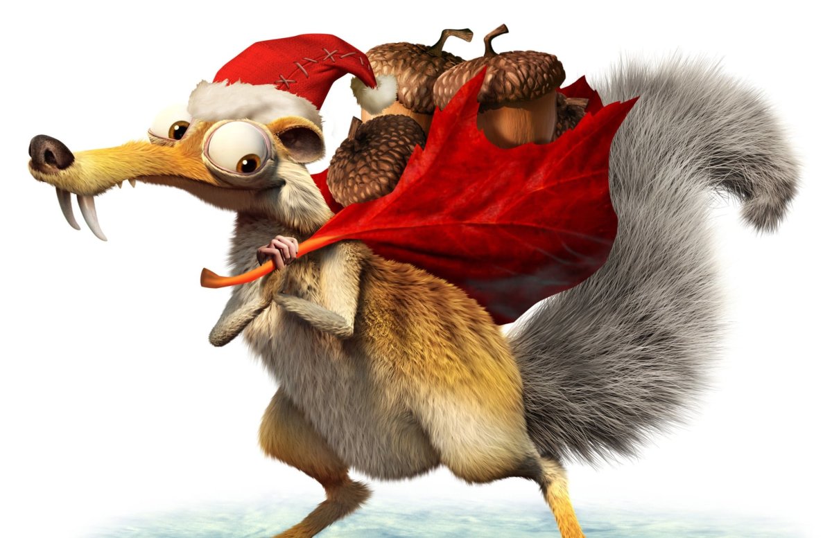 Новогодняя белка из ледникового периода