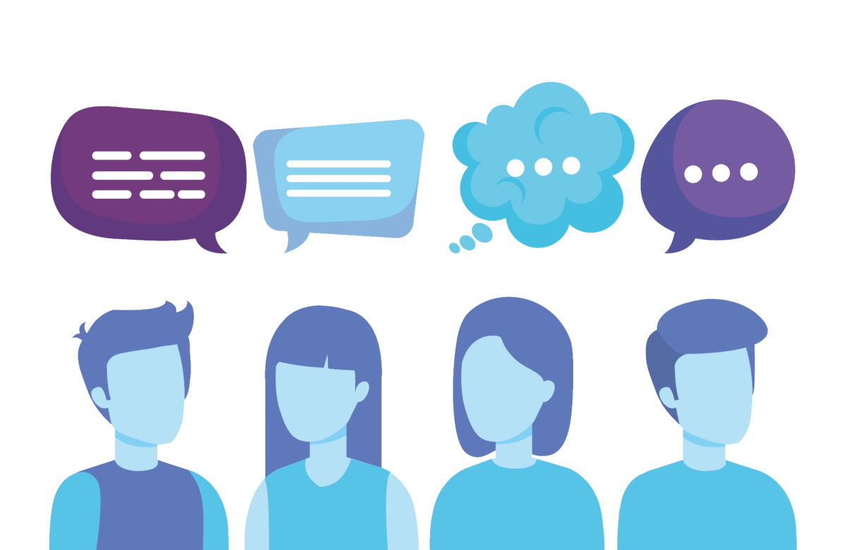 Векторные иллюстрации общение