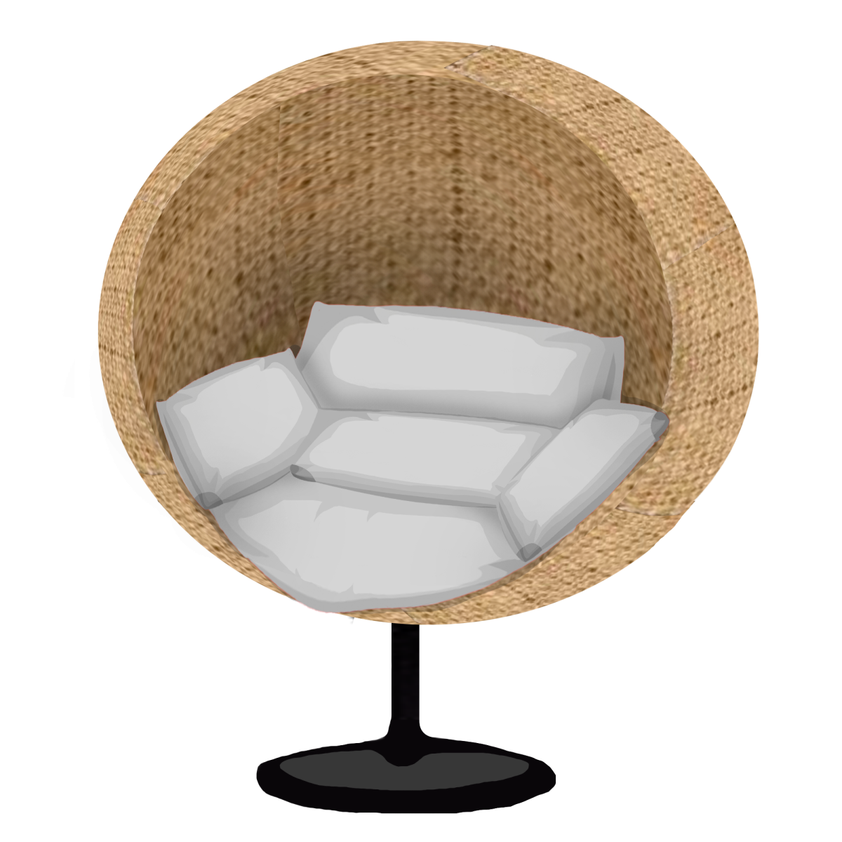 Голубое античное кресло