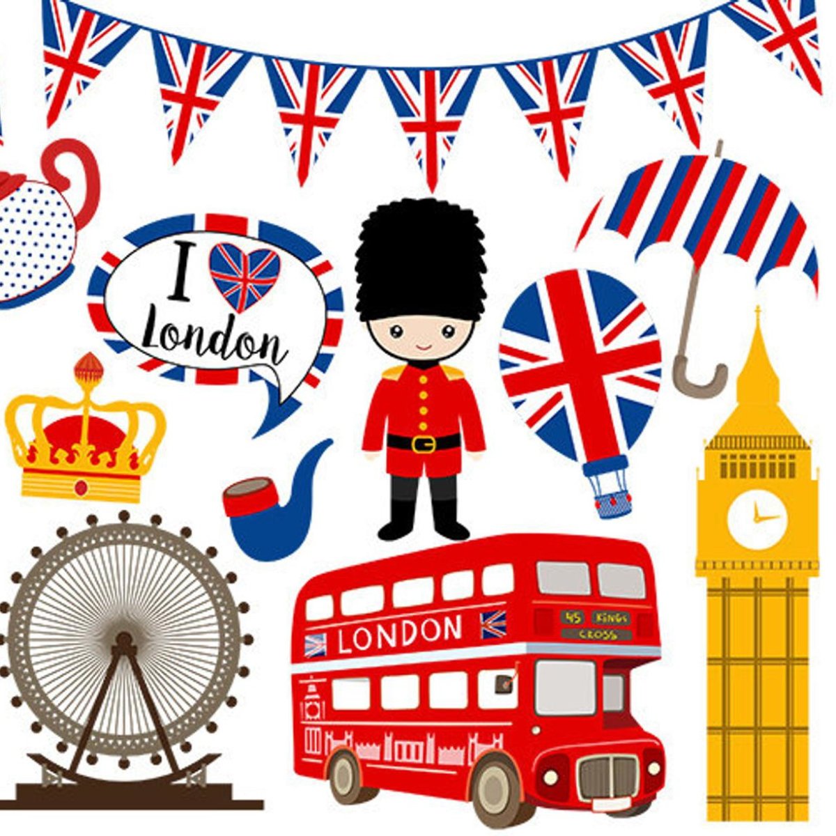 Англия на белом фоне