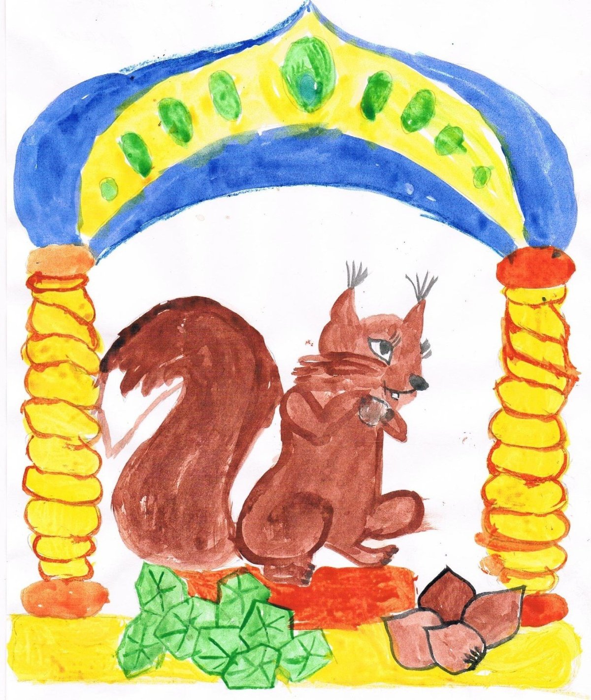 Пушкин Белочка с золотыми орешками