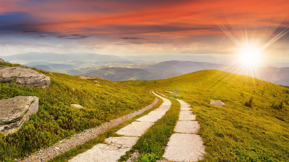 Солнце на дороге