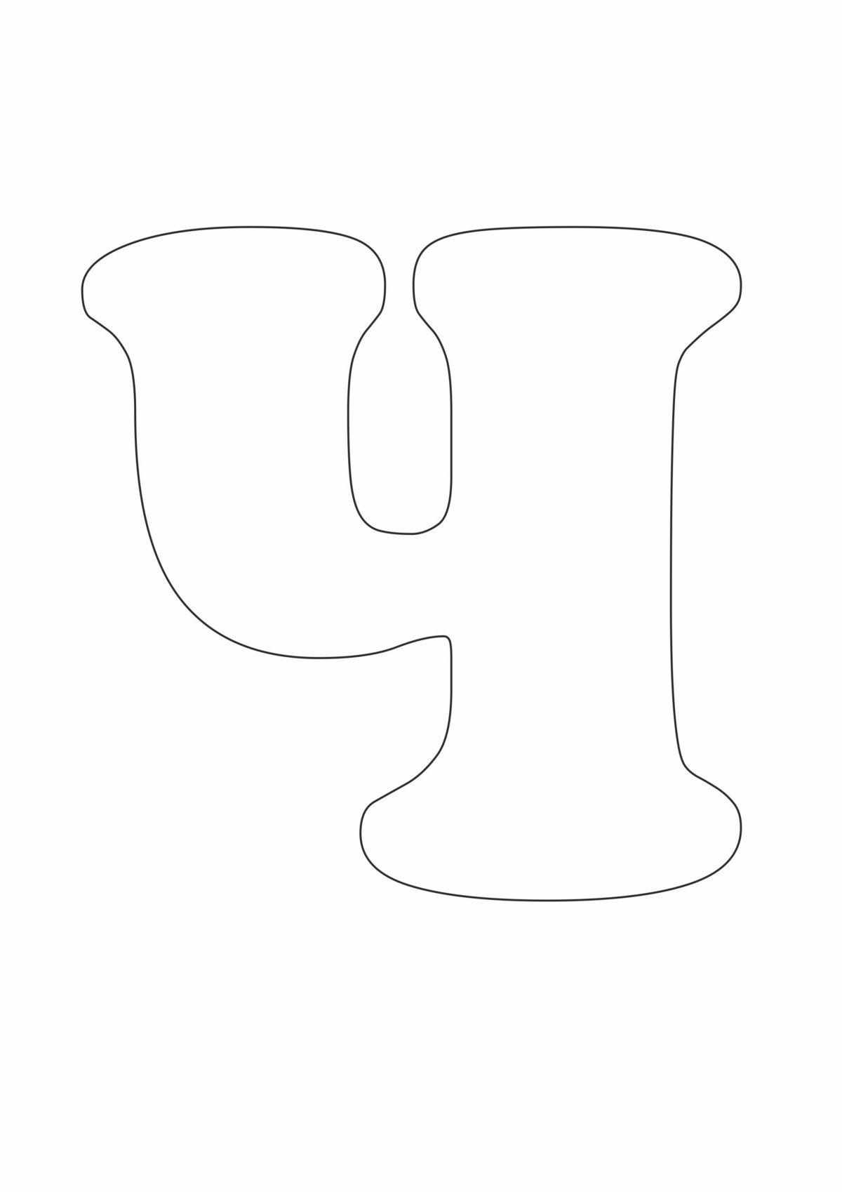 Трафарет букв для вырезания