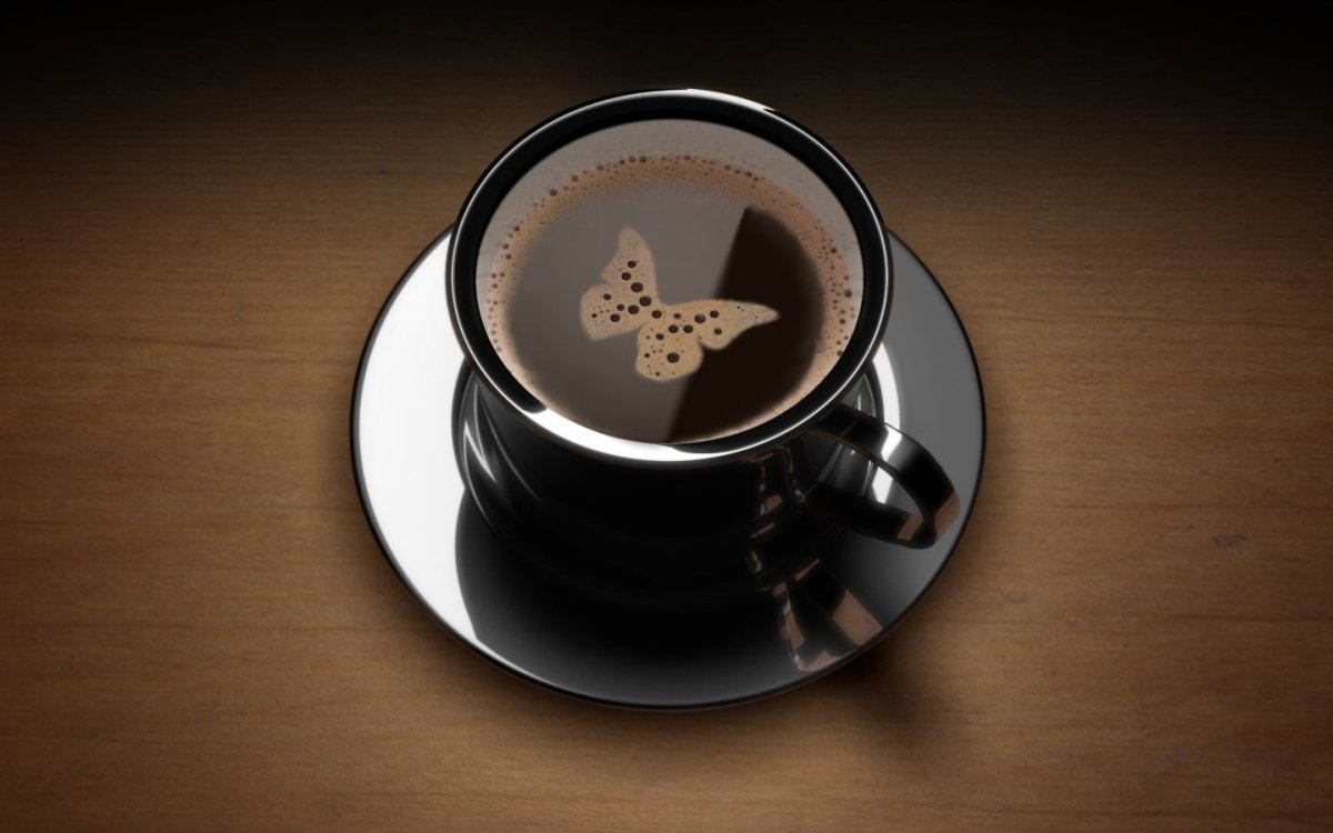 Доброе утро кофе бабочки